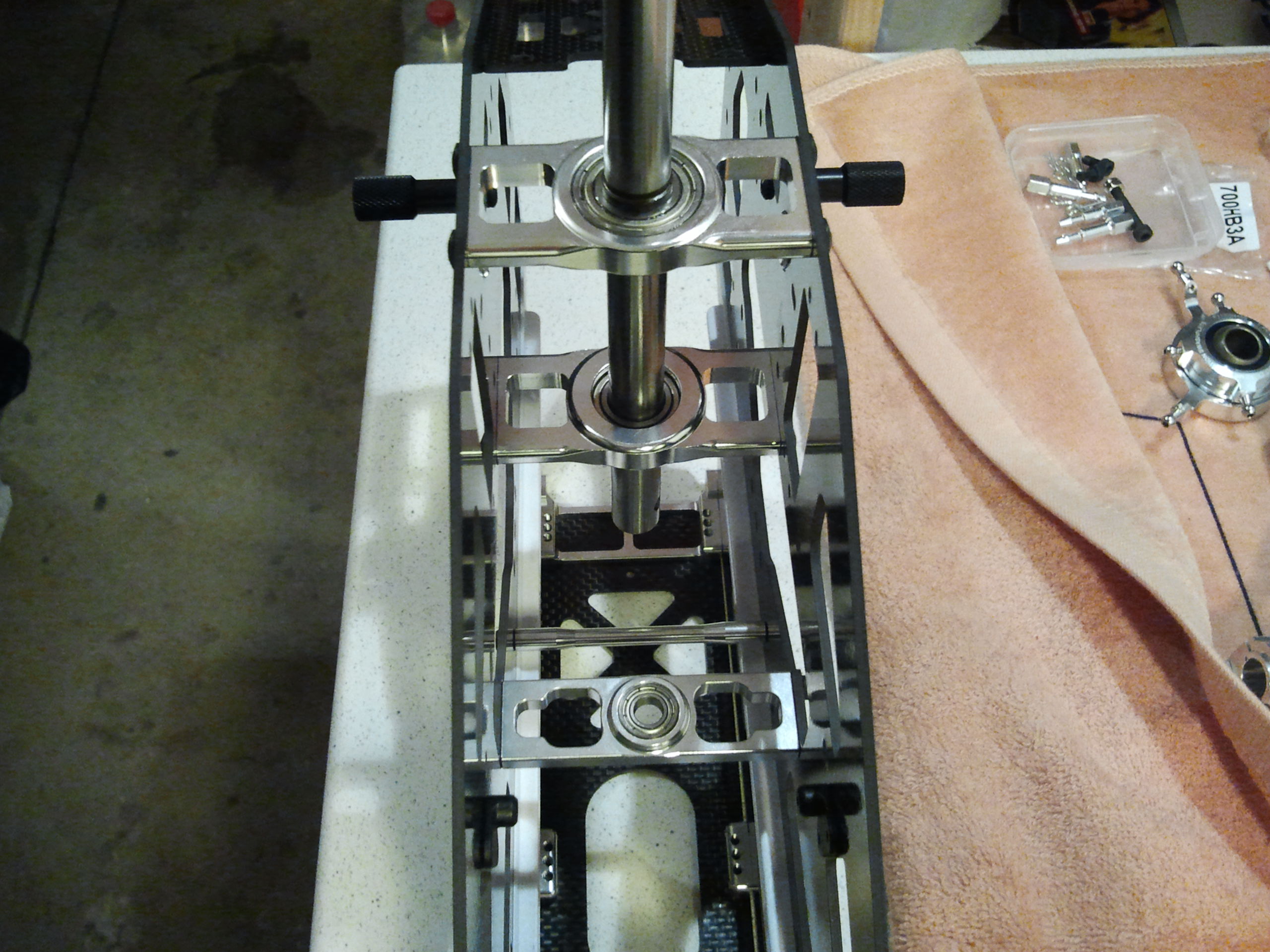 Lagerblöcke innerhalb des Chassis